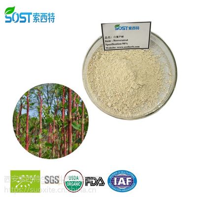 白藜蘆醇 虎杖黃酮 植物提取物價(jià)格 西安索西特生物規(guī)格白藜蘆醇98%